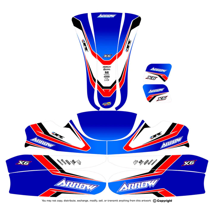 Arrow Sticker Kit X6