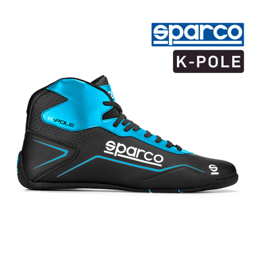 SPARCO KART BOOTS - K-POLE - BLACK/BLUE