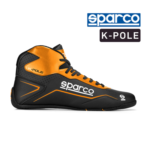 SPARCO KART BOOTS - K-POLE - ORANGE/BLACK